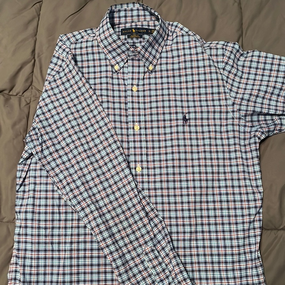 Polo Ralph Lauren long sleeve button down medium blue